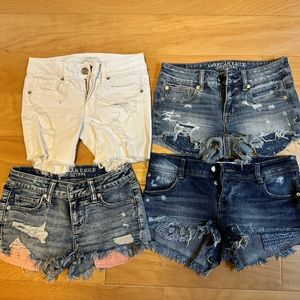 American Eagle, Zara Jean short bundle (4, 2 are so 2, one is 0,one is 00)